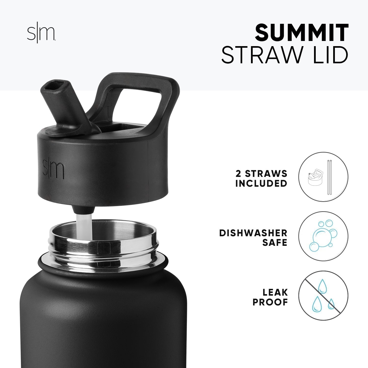 Fortnite Summit Water Bottle with Straw Lid