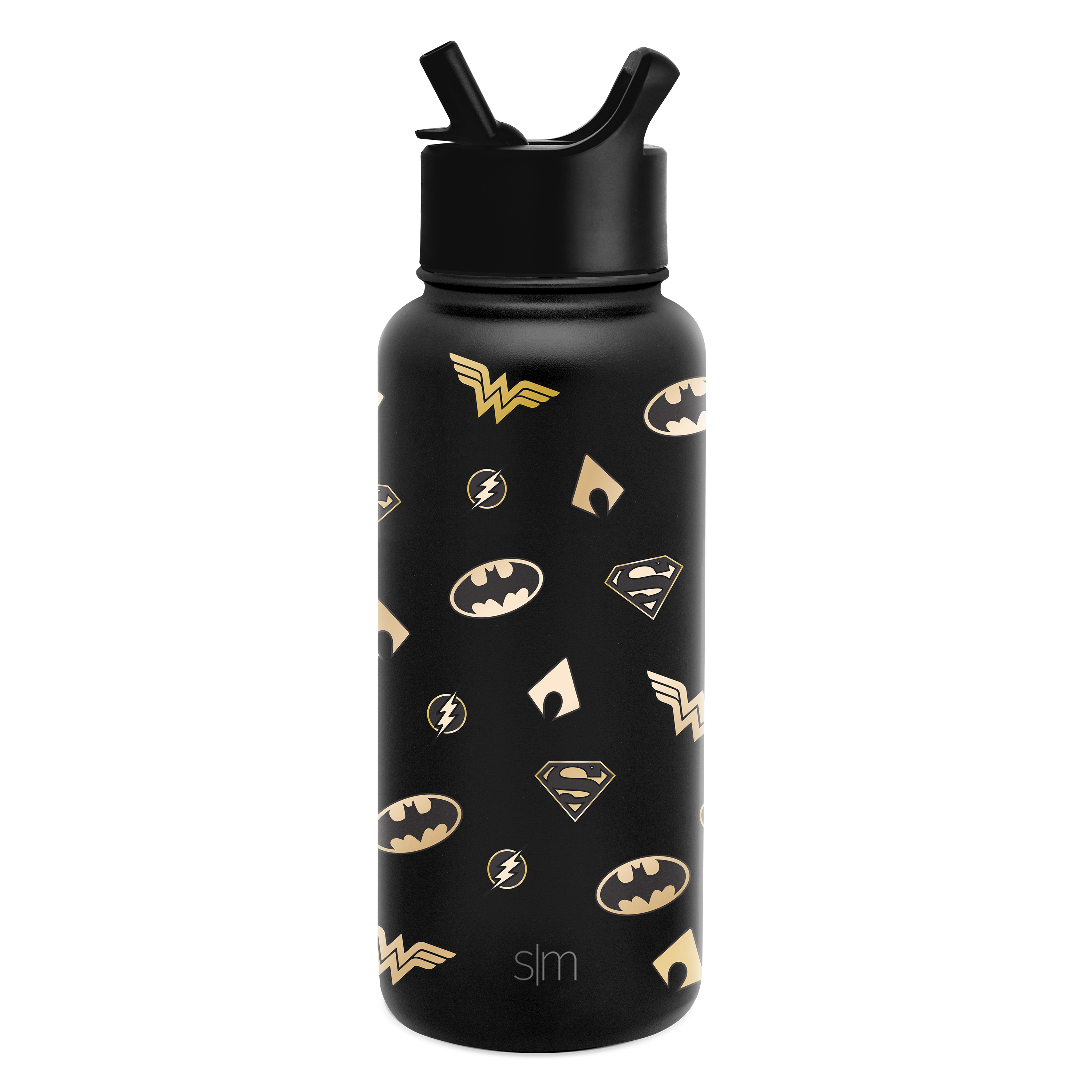 Summit Water Bottle with Straw Lid - 32oz / Justice League Emblems