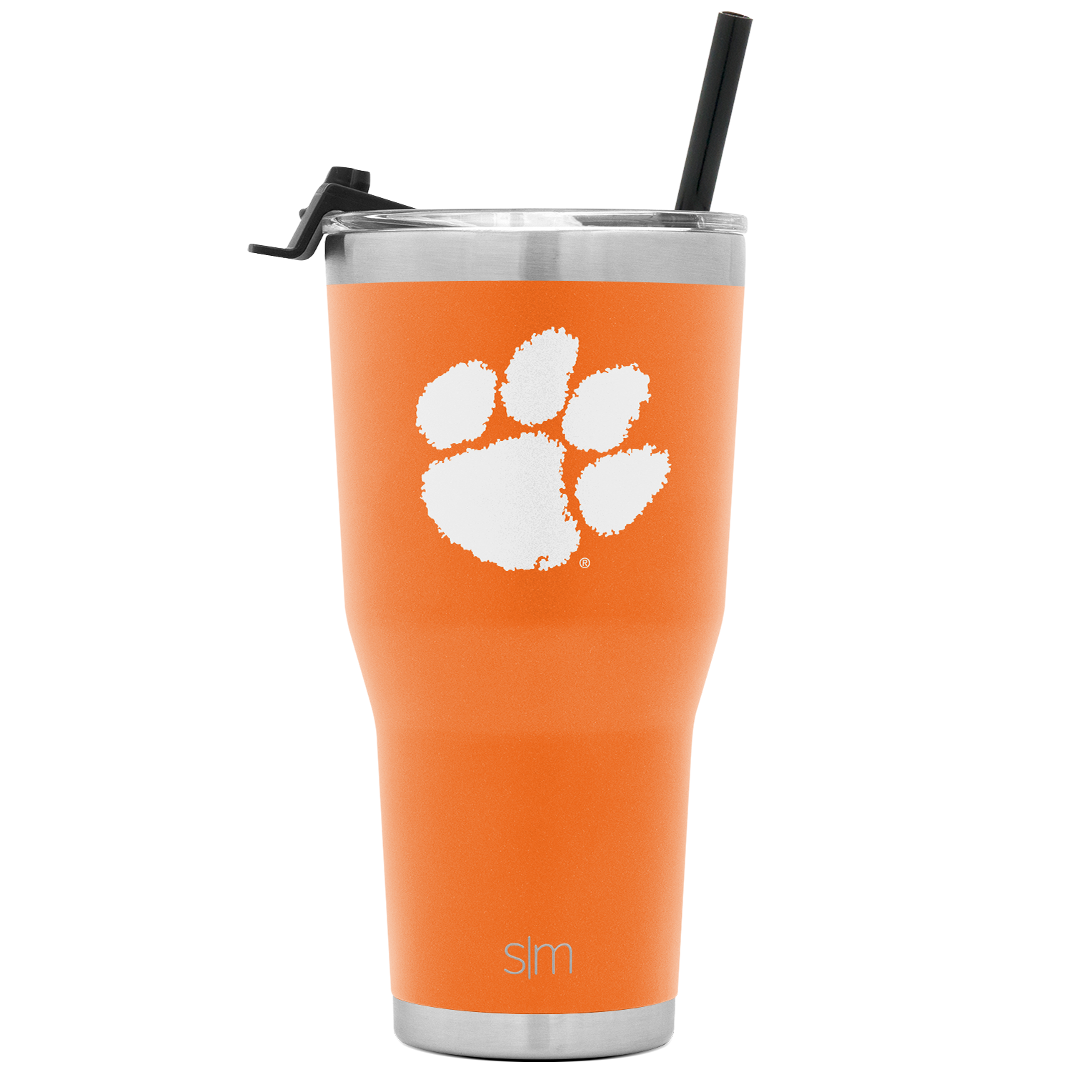 Collegiate Cruiser Tumbler with Flip Lid and Straw - Clemson