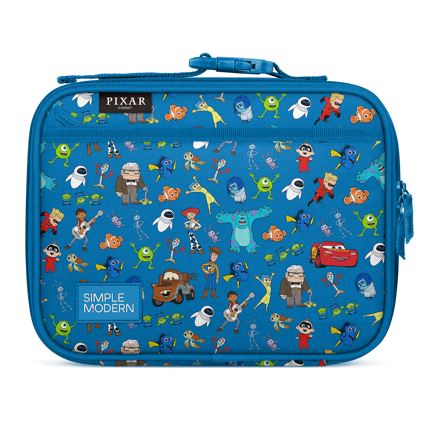 Hadley Lunch Bag - Pixar Mashup on Blue