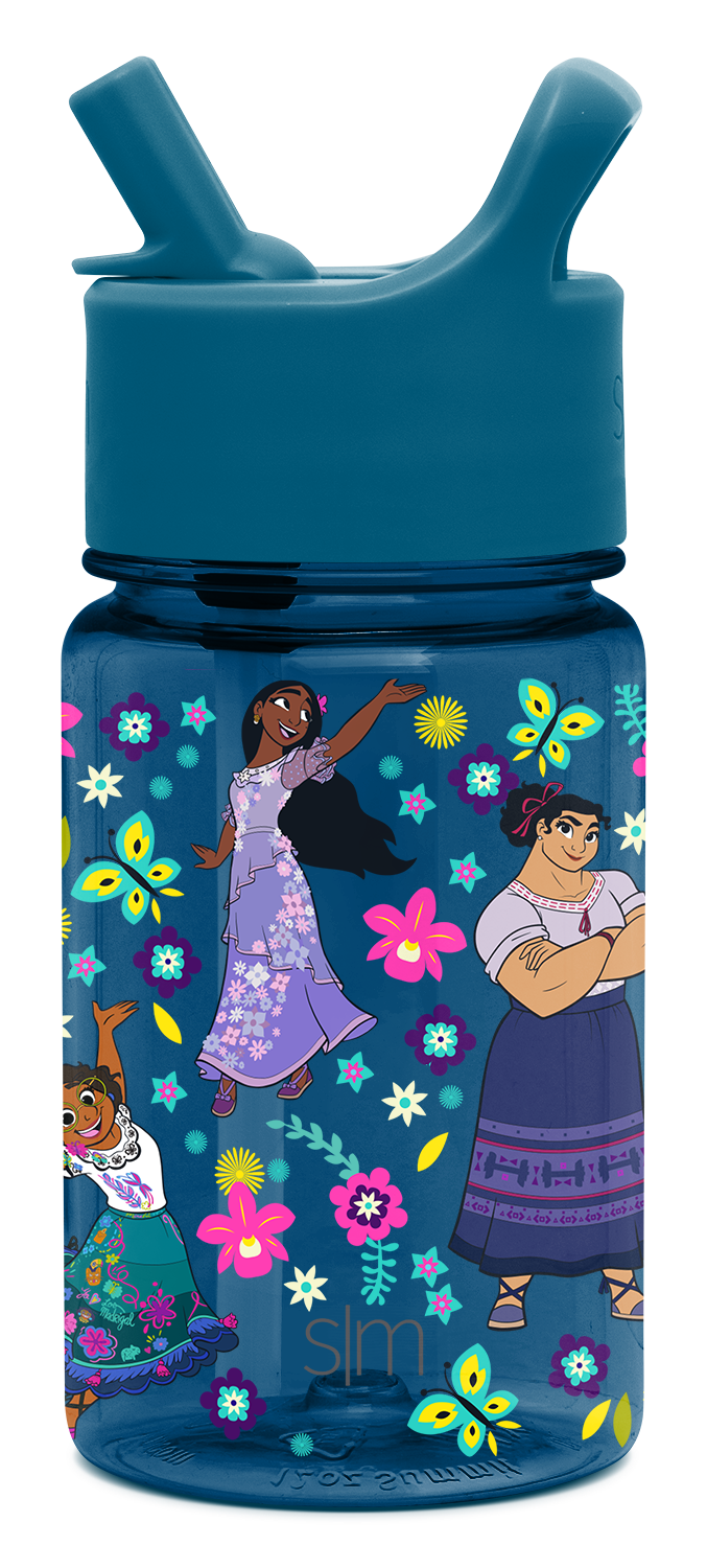 Summit Kids Plastic Water Bottle with Straw Lid - Encanto / SKS