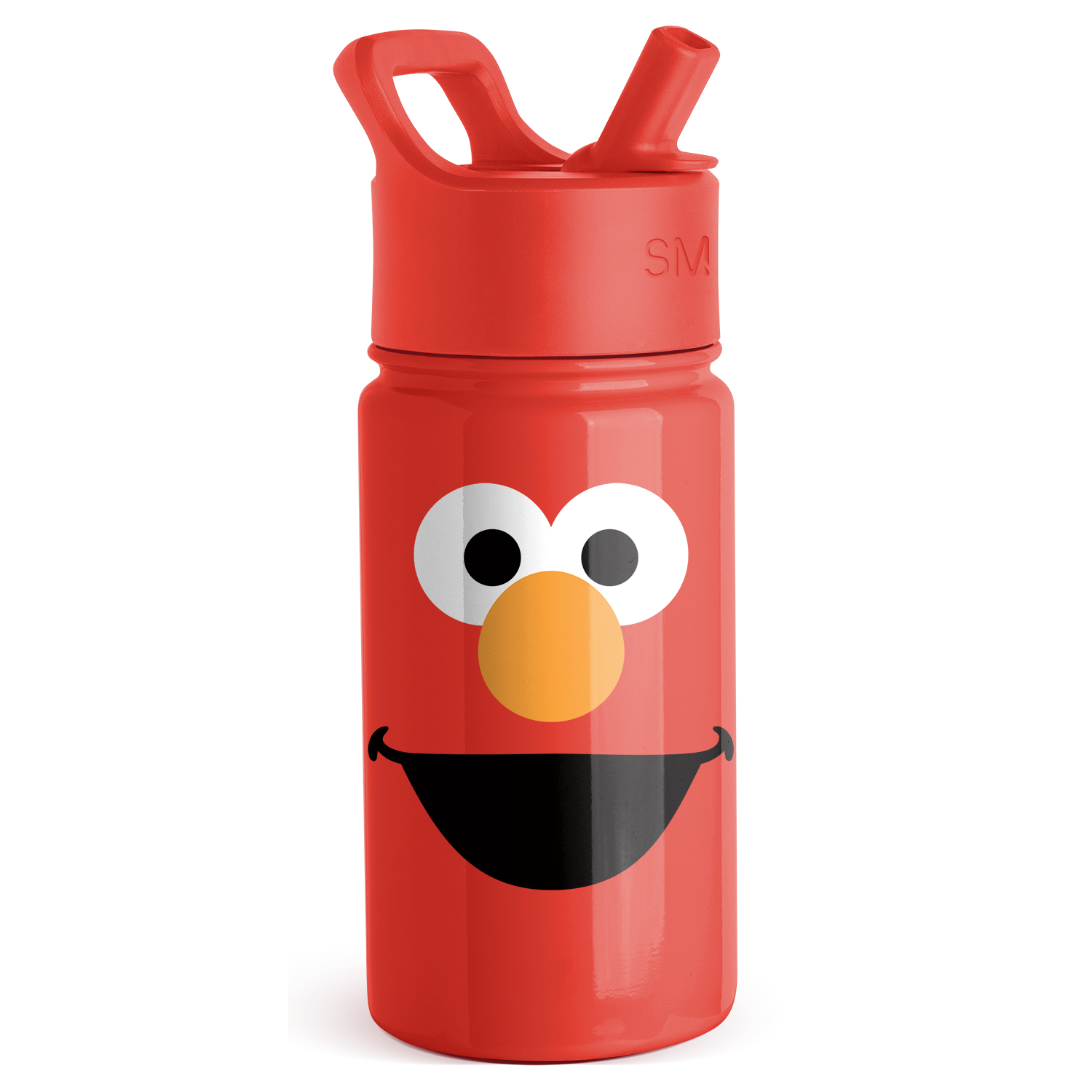 Summit Kids Water Bottle with Straw Lid - 14oz - Elmo / Straw / SM