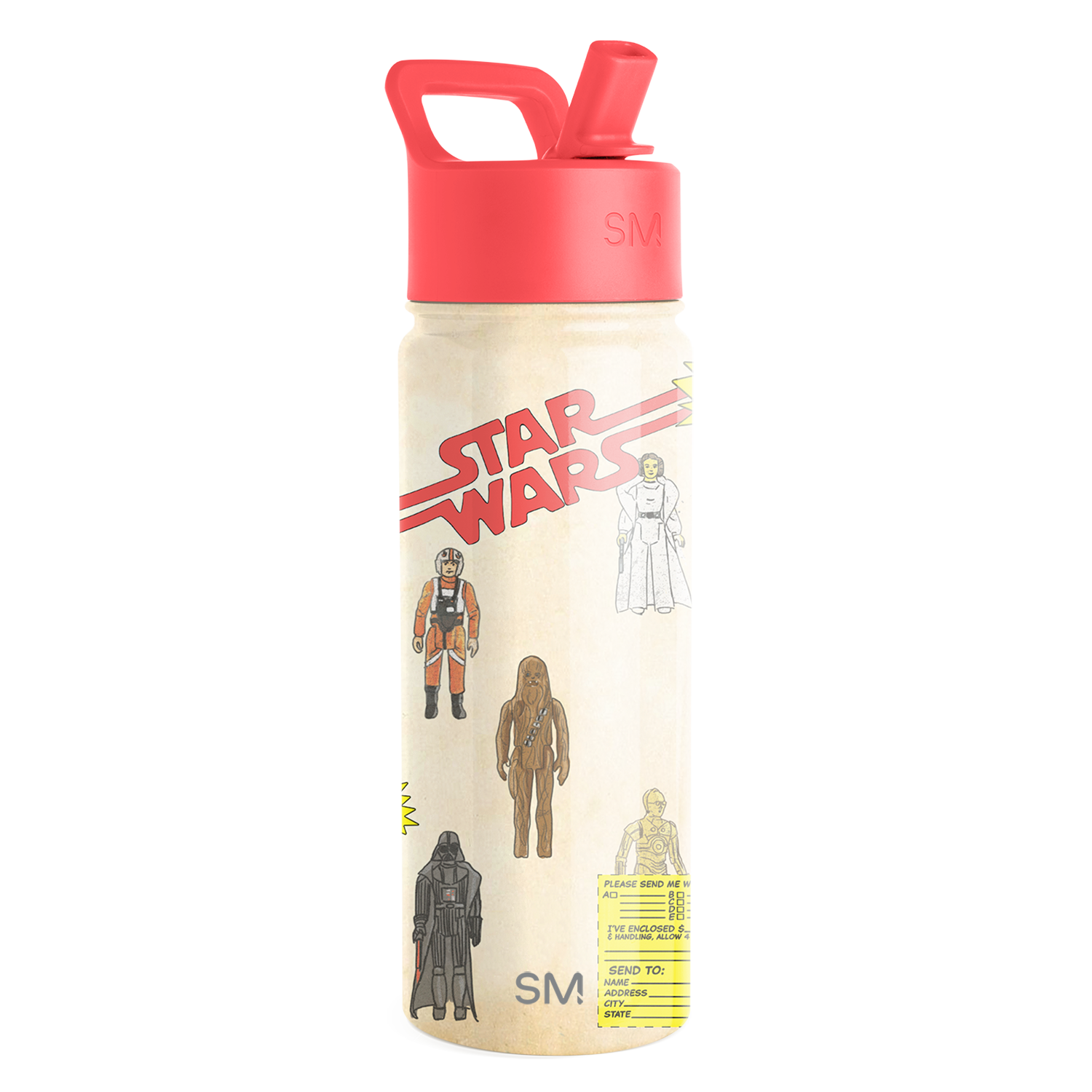 Summit Kids Water Bottle with Straw Lid - 18oz - SM - Star Wars Retro Vibe