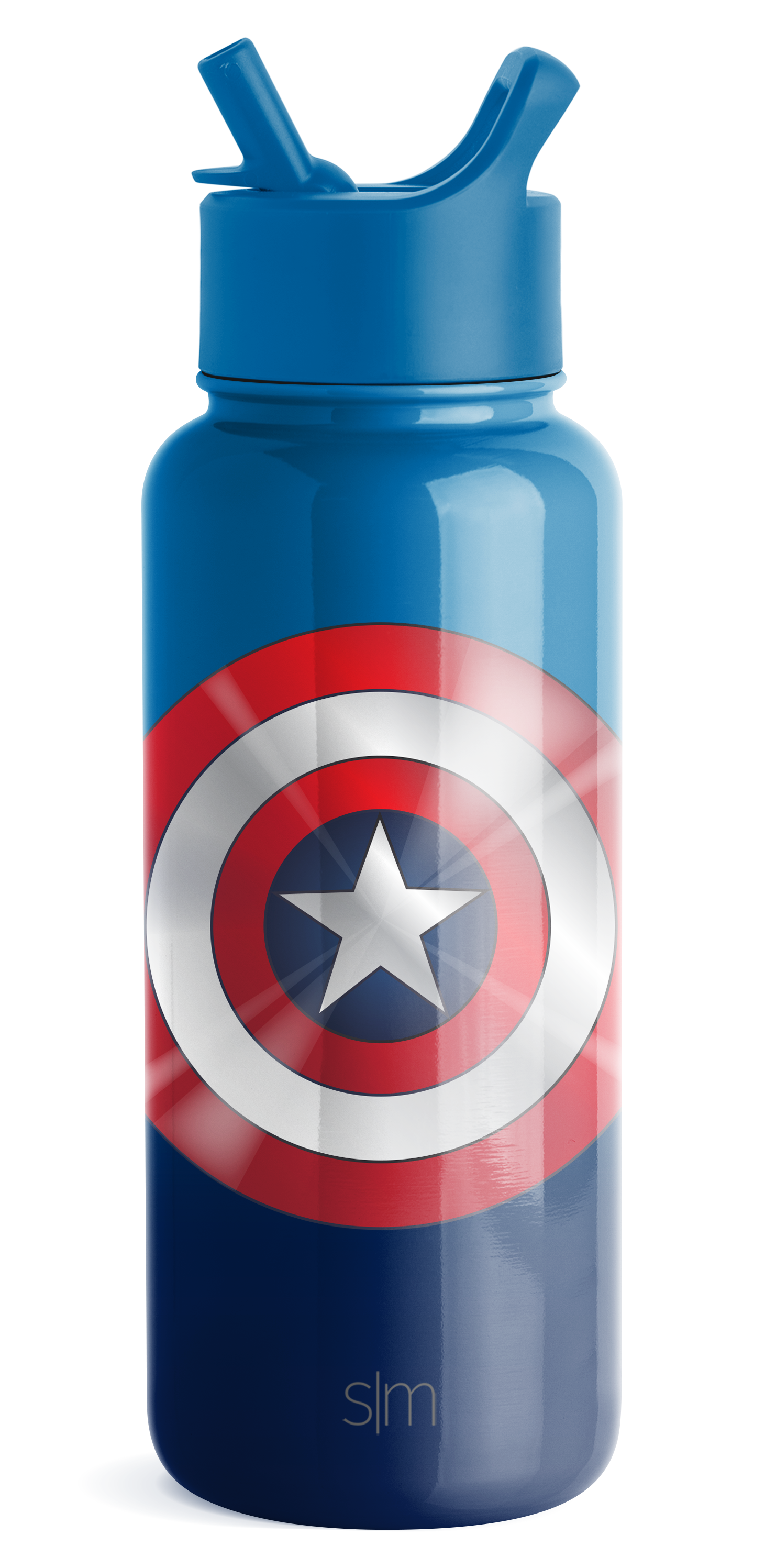 Marvel Summit Water Bottle - Captain America Shield
