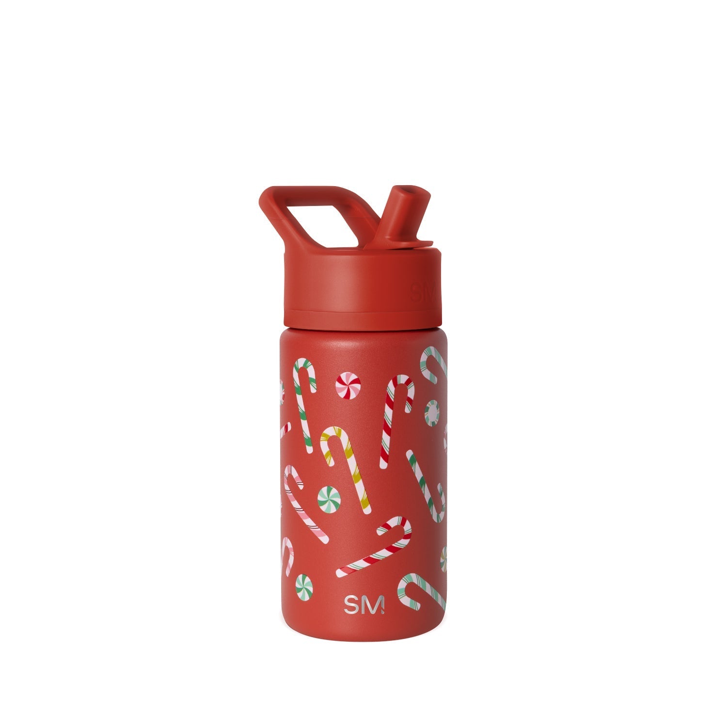 Summit Kids Water Bottle with Straw Lid - 14oz - Candy Cane Salad / Straw / SM2