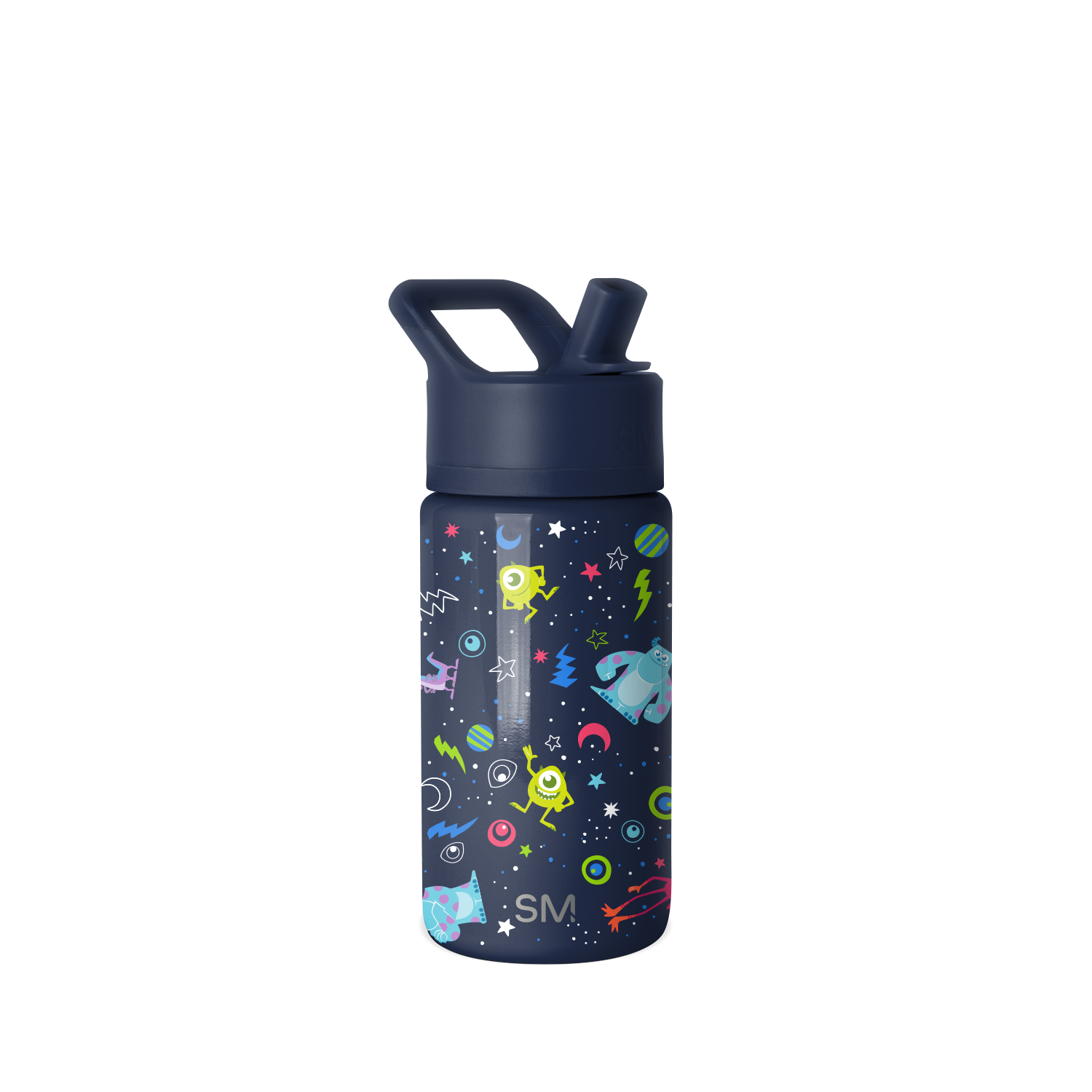 Summit Kids Water Bottle with Straw Lid - 14oz - Monsters Inc Dream Team / Straw / SM2