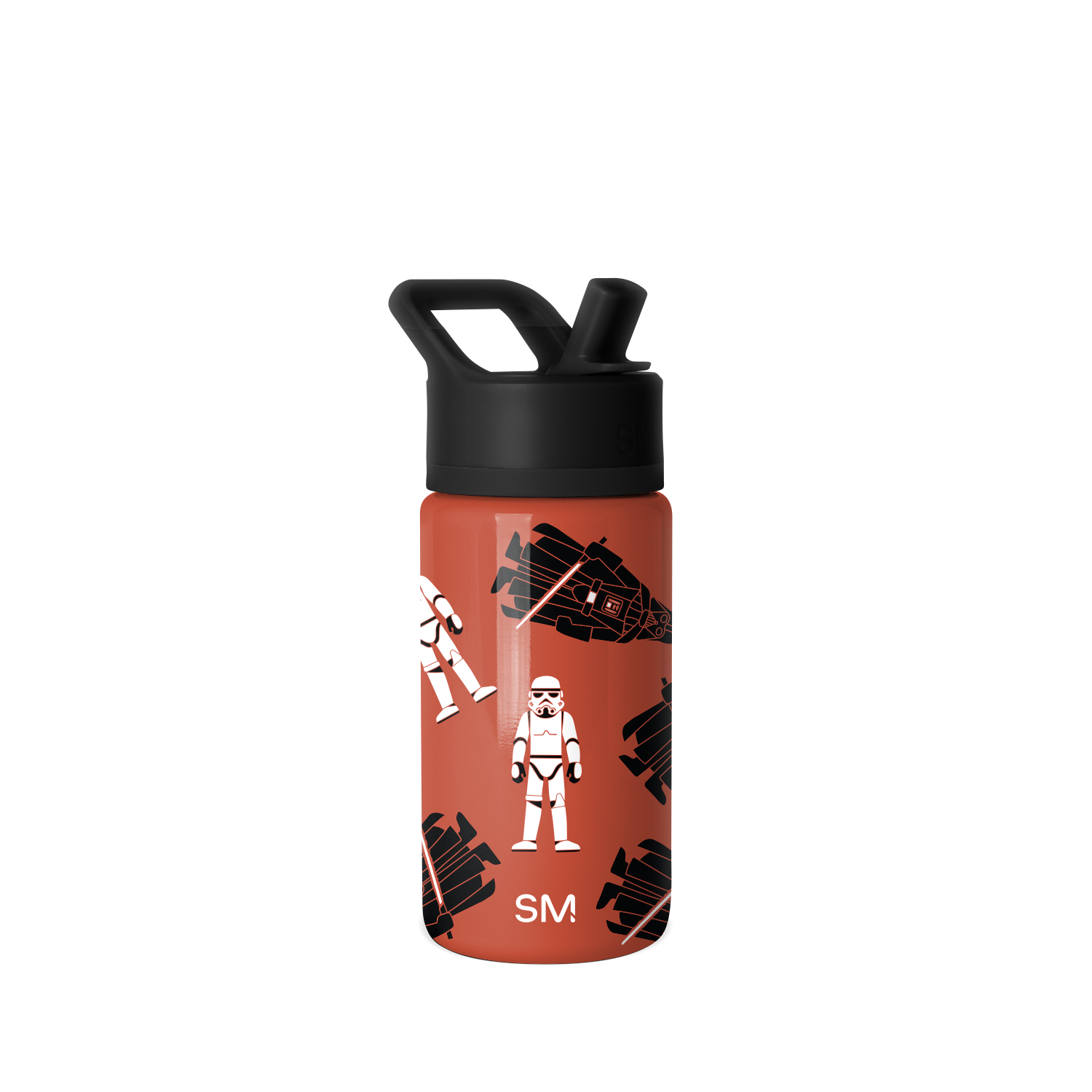 Summit Kids Water Bottle with Straw Lid - 14oz - Star Wars Here Comes Trouble / Straw / SM2