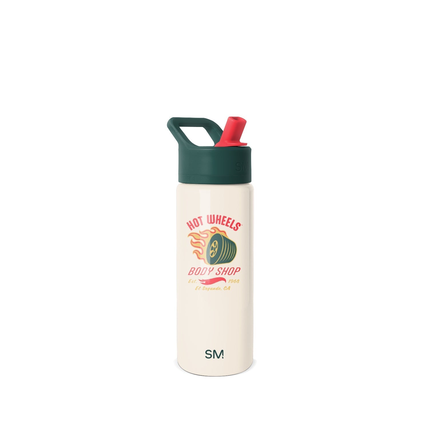 Summit Kids Water Bottle with Straw Lid - 18oz - SM2 - Hot Wheels Body Shop