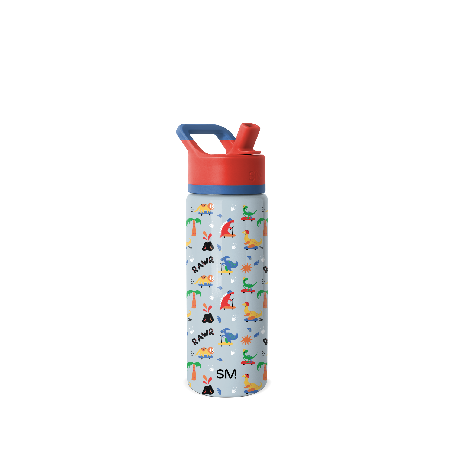 Summit Kids Water Bottle with Straw Lid - 18oz - SM2 - Rad Dino