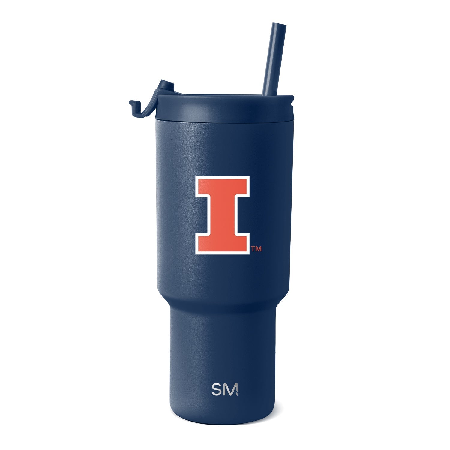 Collegiate Trek Tumbler - 30oz / Illinois / Flip + Straw