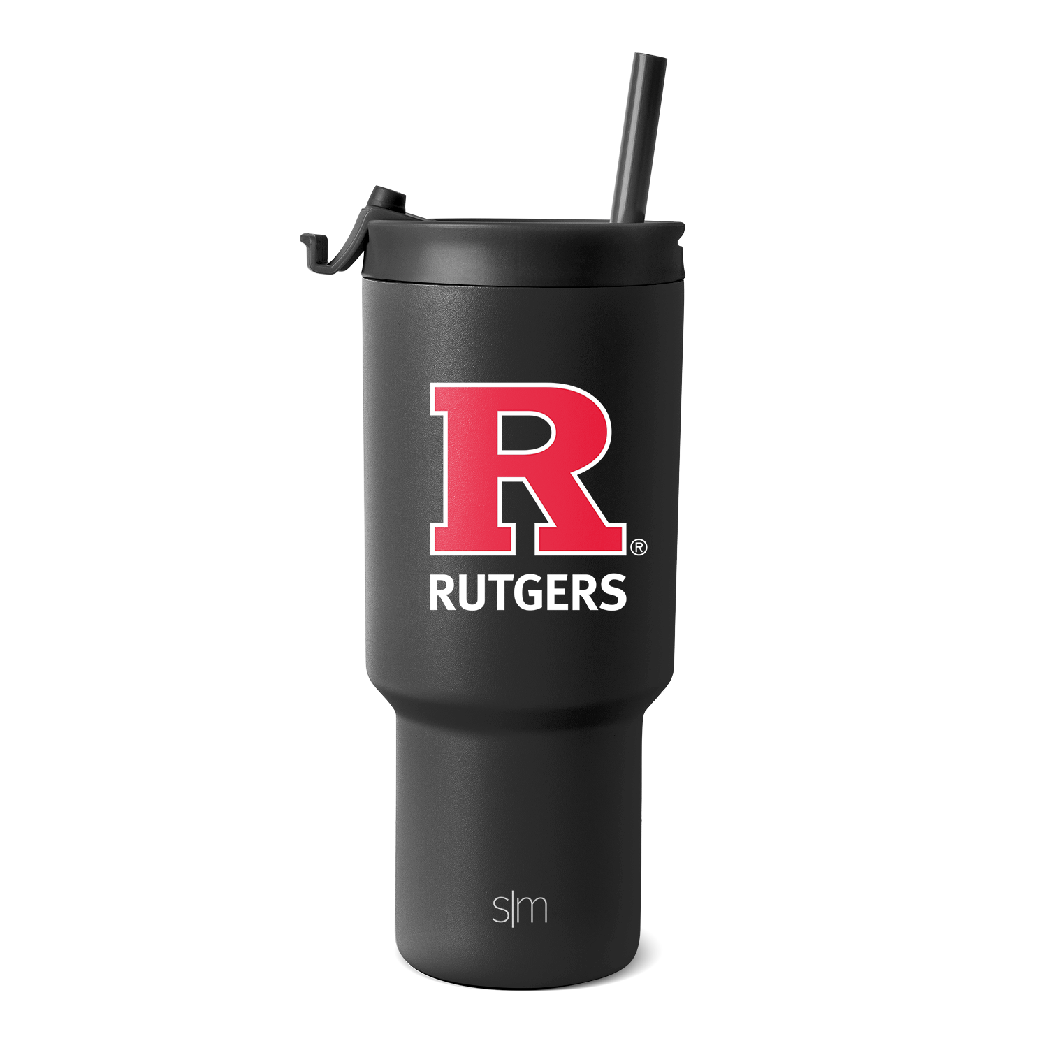 Collegiate Trek Tumbler - 30oz / Rutgers / Flip + Straw