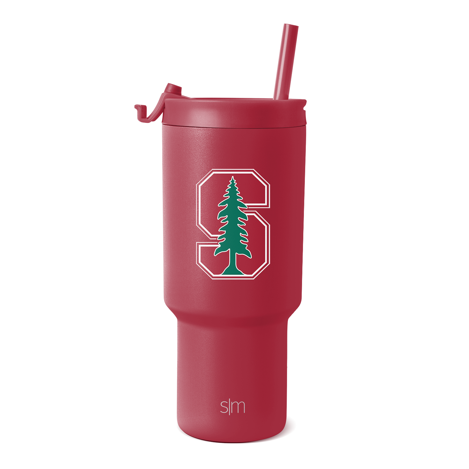 Collegiate Trek Tumbler - 30oz / Stanford / Flip + Straw