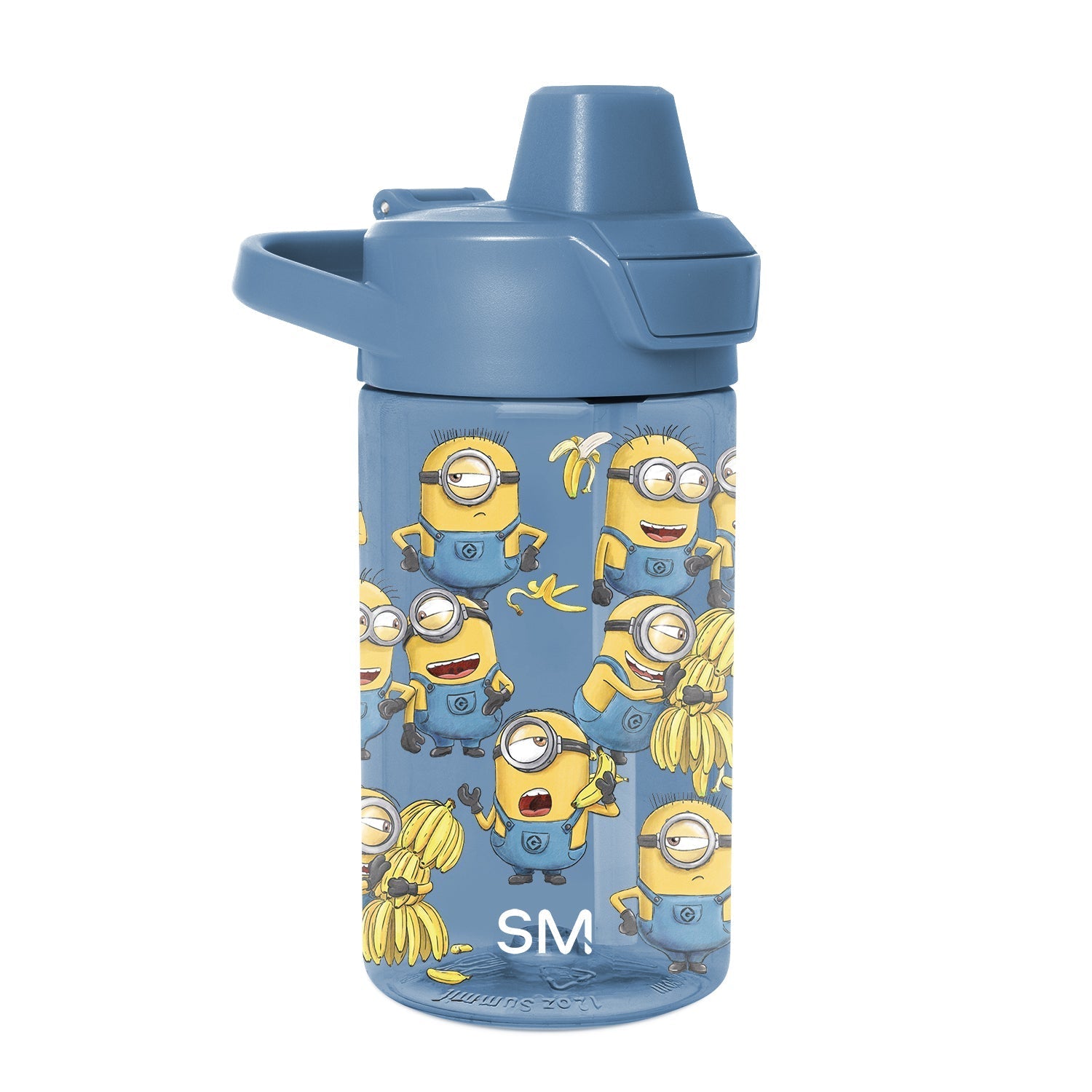 Summit Kids Plastic Water Bottle with Simple Flip Straw Lid - Minions Unite